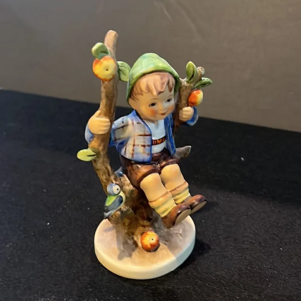 Vintage Goebel Hummel Apple Tree Boy Bird No. 142/I West Germany 6